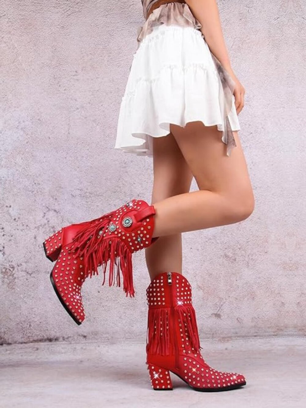 Fringe Cowboy Boots